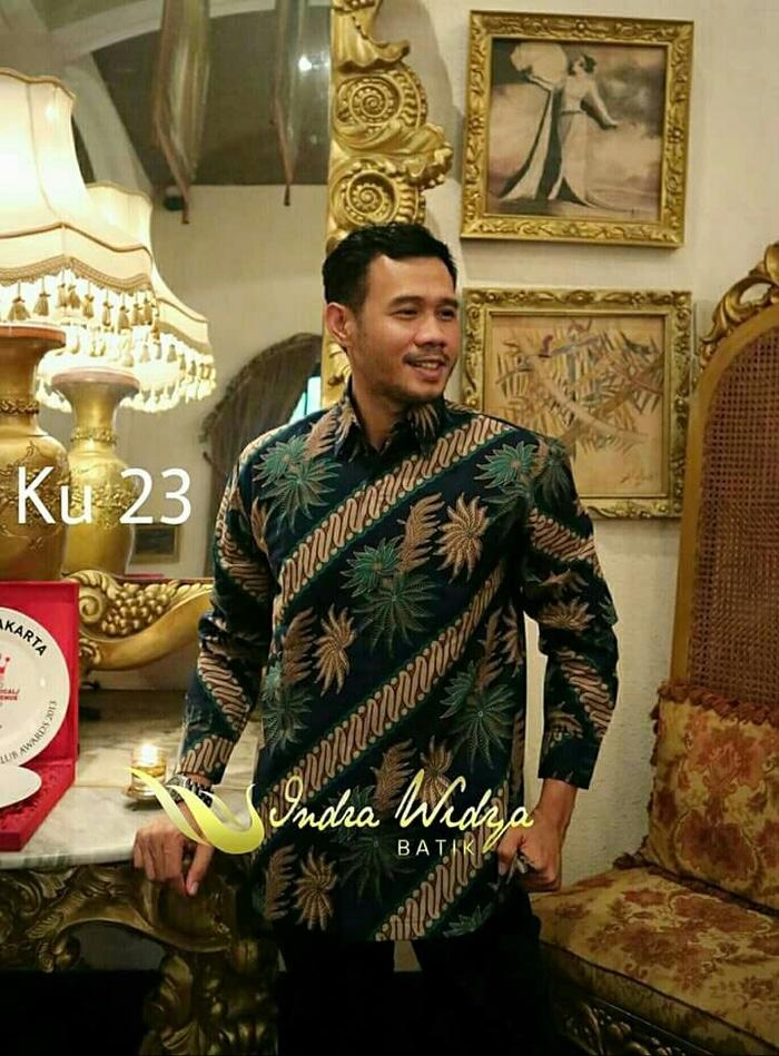Promo Terpopuler Baju Batik Kemeja Pria Parang Daun Katun Cap Malam Solo Premium