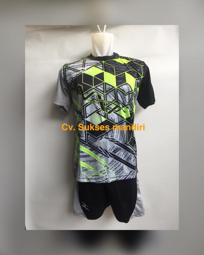 Baju stelan setelan volly MIZUNO 09 GREY - YUhC2I