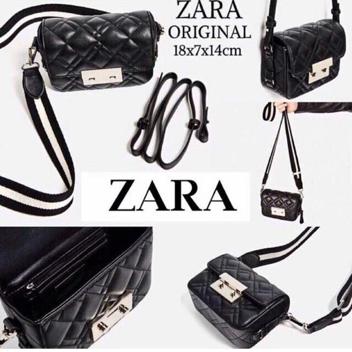 Tas wanita Supplier grosir tas wanita branded ZARA DIUBLE LOCK ORI - TNX9uH