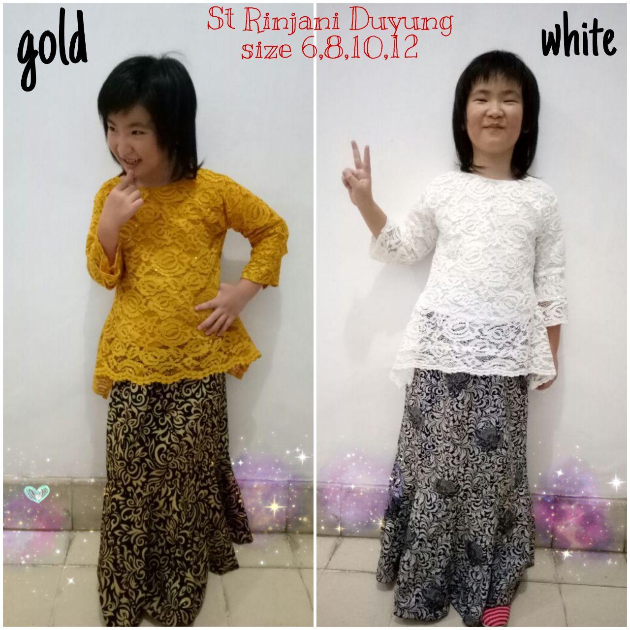 SB Collection Stelan Atasan Maisha Kebaya Kartini Dan Rok Duyung Batik Anak Wanita