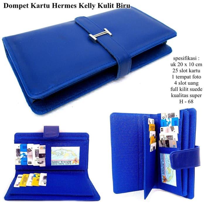 TERLARIS!!! DOMPET WANITA KULIT HERMES KW KELLY BIRU - 4SXP2Y