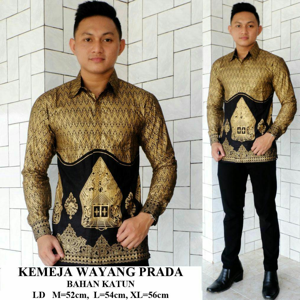 Kemeja Wayang Prada Exclusive REAL PICT