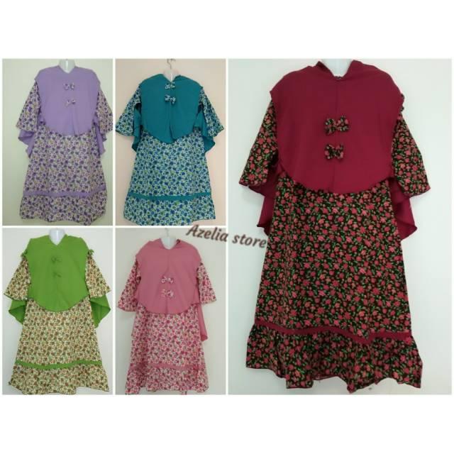 Gamis anak rempel pita serian tanggung