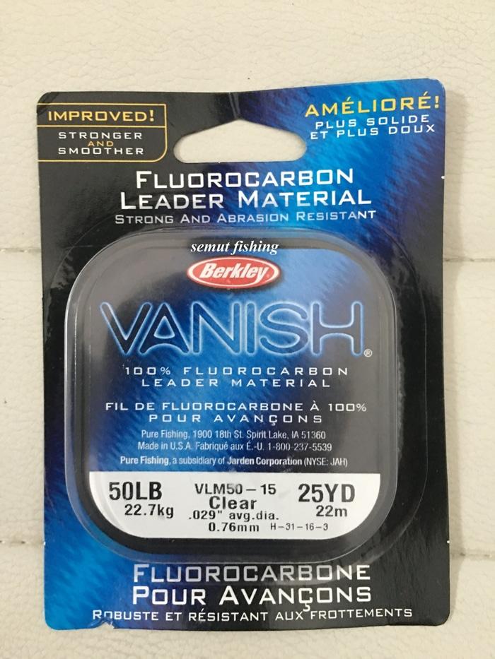 BERKLEY VANISH LEADER 100% FLUOROCARBON 50LB 25YD - XOFFwJ