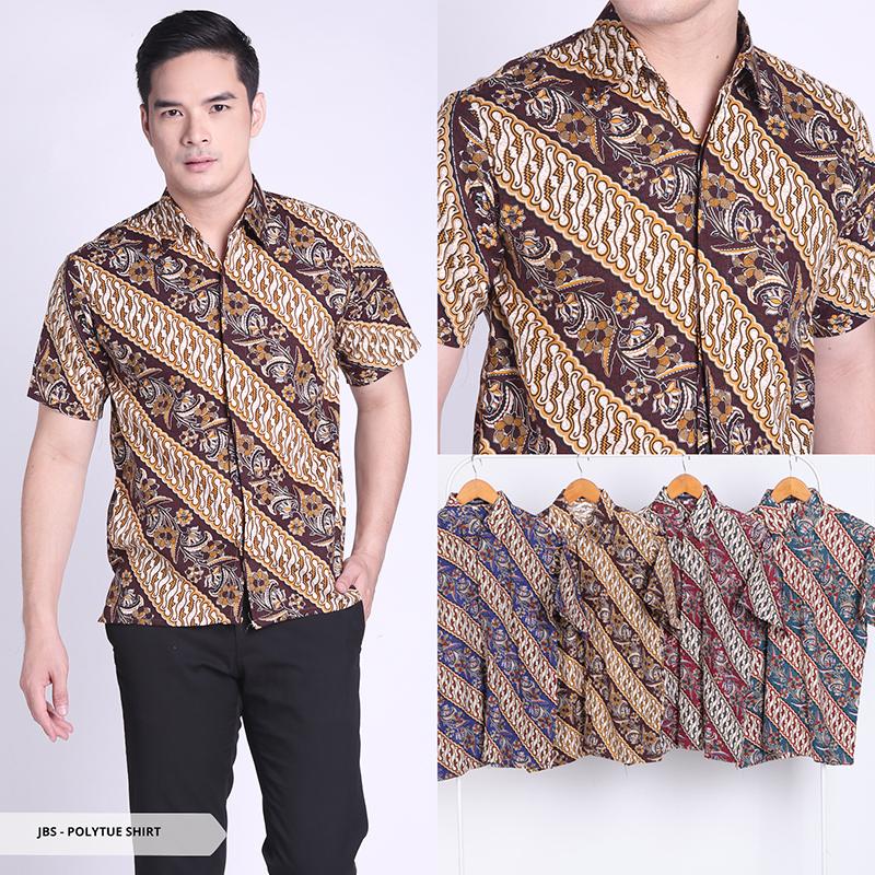 Polytue Batik Casual Men Shirt - Teal