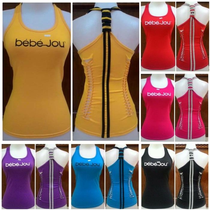 baju senam Tanktop sobek kaos senam tanktop senam aerobik 1 - B5VaW3