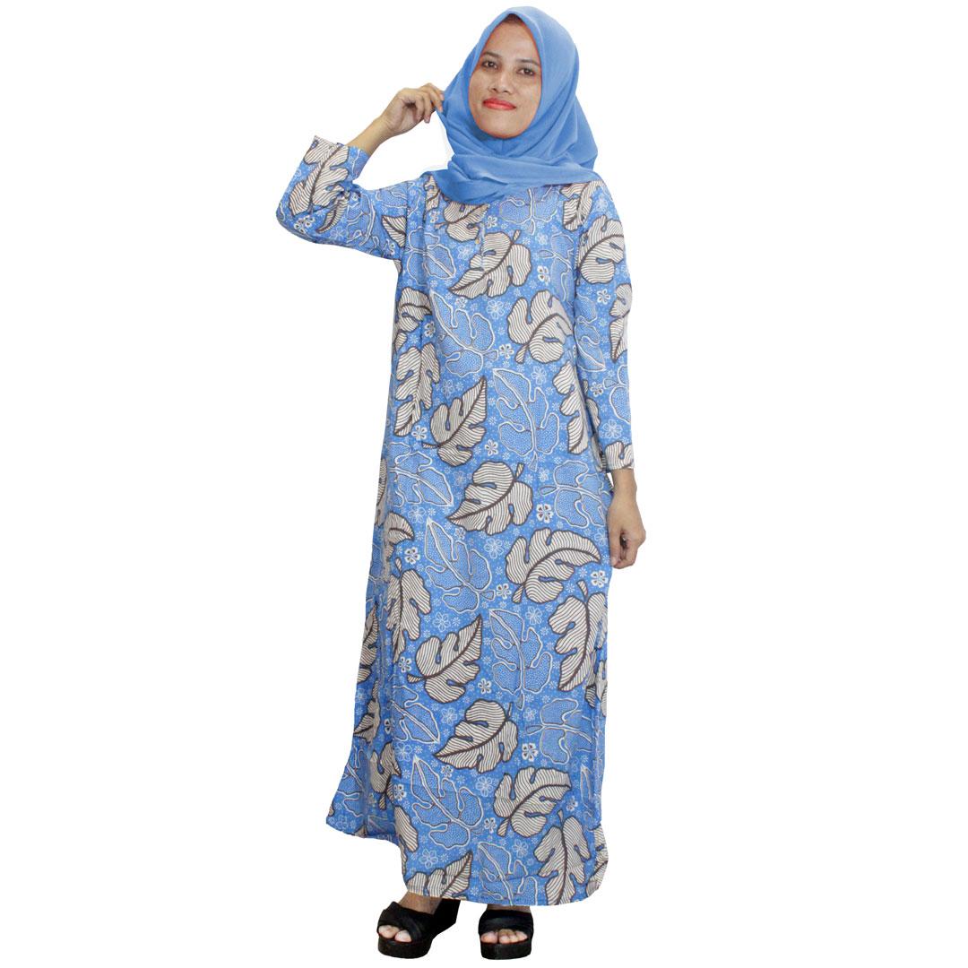 Longdres Batik, Daster Lengan Panjang Batik, Baju Tidur, Piyama, Kancing, Daster Bumil, Busui (LPT001-24) Batikalhadi Online