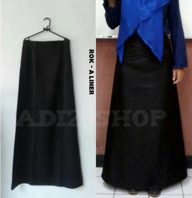 Rok A-Line , Rok Kerja / Rok Kantor Warna Hitam