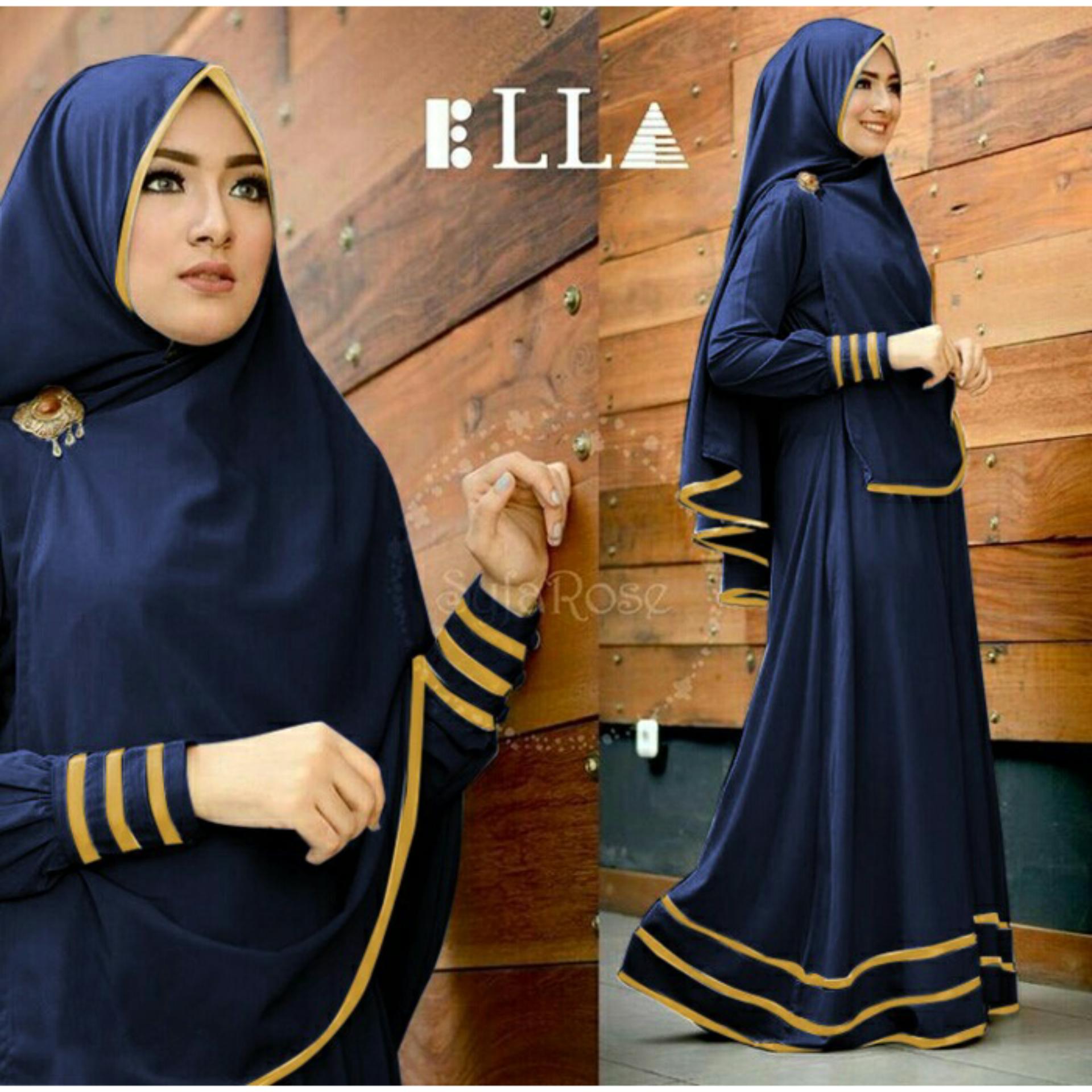 Buy & Sell Cheapest SY SYFAROSE OD Best Quality Product Deals Shoppaholic Shop Baju Gamis Muslim Syfarose Navy Dress Muslimah Hijab Muslim Gamis