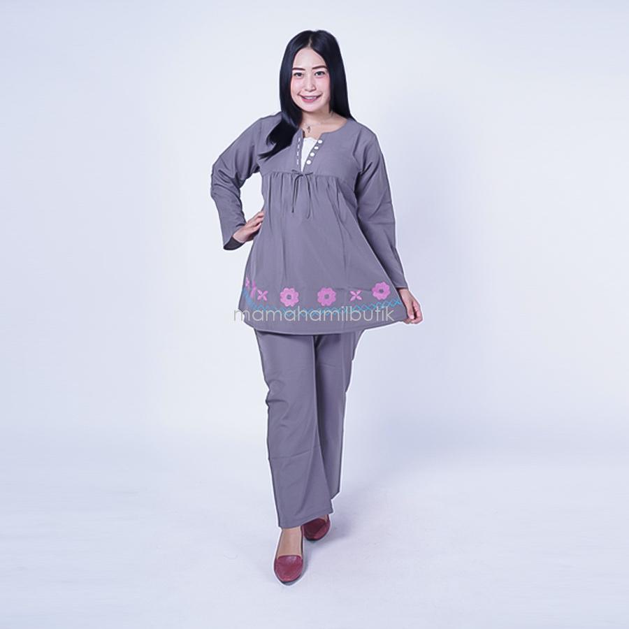 Ning Ayu Setelan Hamil PP V Renda - STJ 76 / Baju Hamil Muslim / Baju hamil Kerja / Baju Hamil dan Menyusui / Baju Hamil Lucu / Baju Hamil Panjang / Baju Hamil Modern / Baju Hamil Wanita / Baju Hamil Kerja Muslim