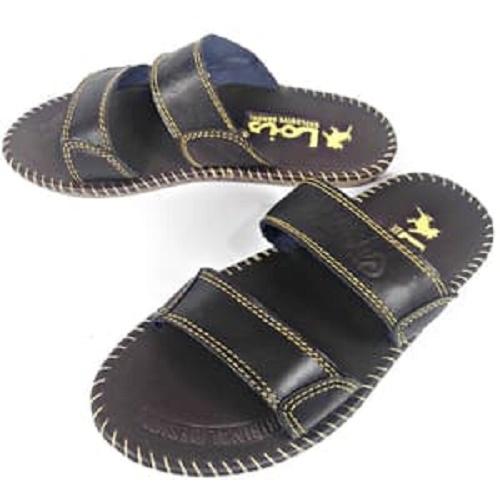 Hazel Al Zada - Fashion Sandal Kulit Pria Ban 2 Slop - Black