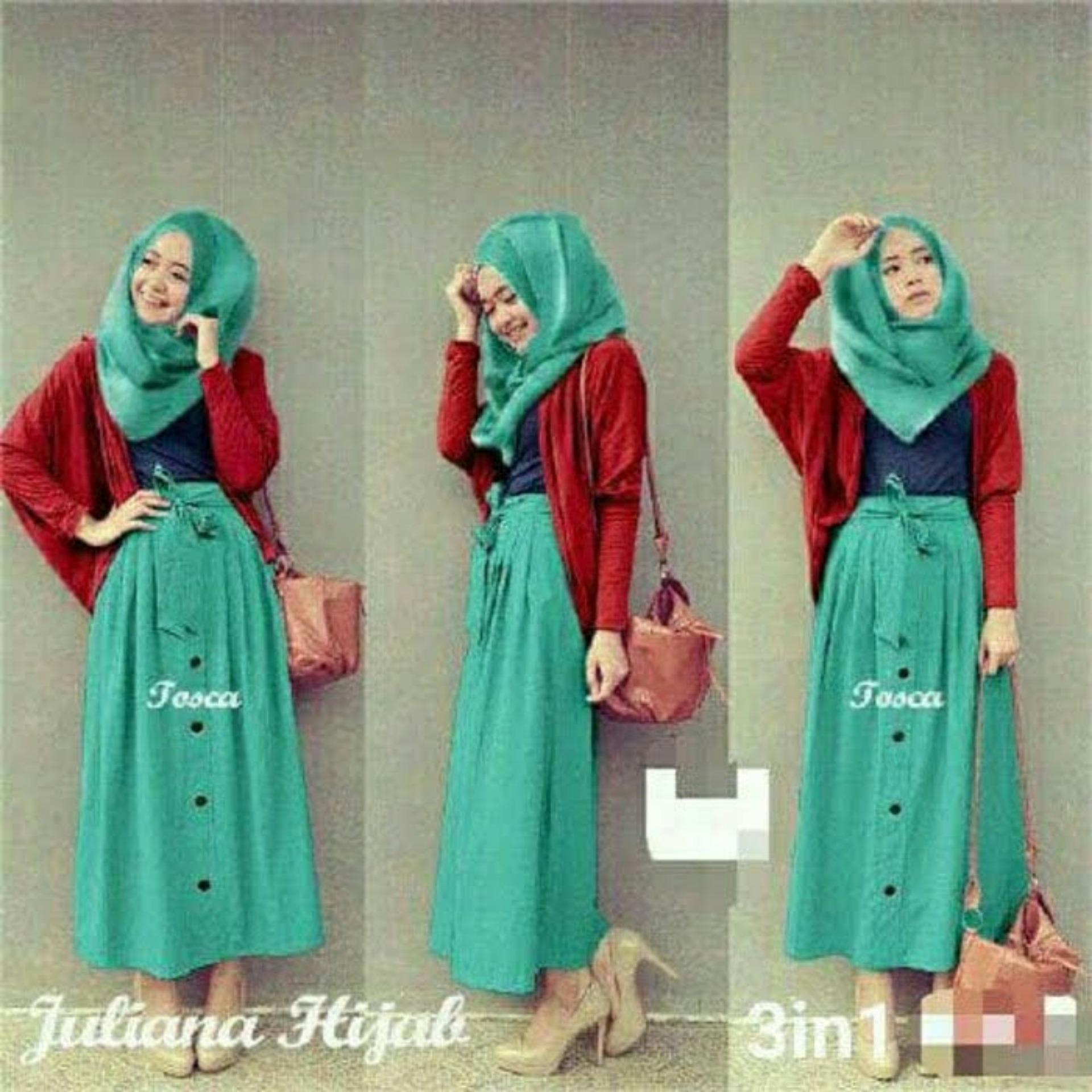 TOTO - Baju SETELAN atasan dan bawahan / Setelan Blouse/ Kemeja wanita / Long Dress Maxy / Long Dress Wanita / Gaun Panjang/Gaun Wanita / Tunik Wanita / Dress Muslim / Atasan Muslim / Gamis ; Murah; Motif dan Warna Real Photo #Ukuran M, L dan XL