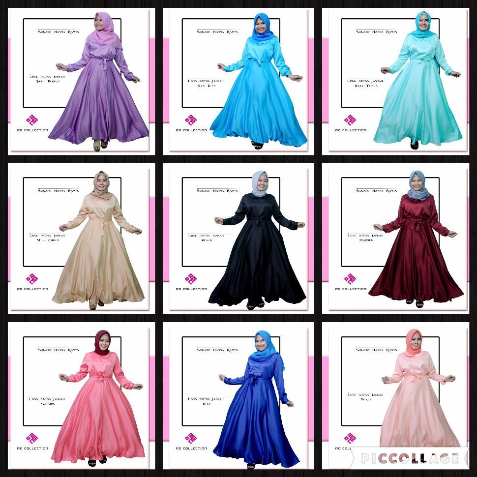 Gamis Velvet Polos Longdress Jannah Simple Gamis Polos Gamis Premium Velvet Gamis Satin Polos