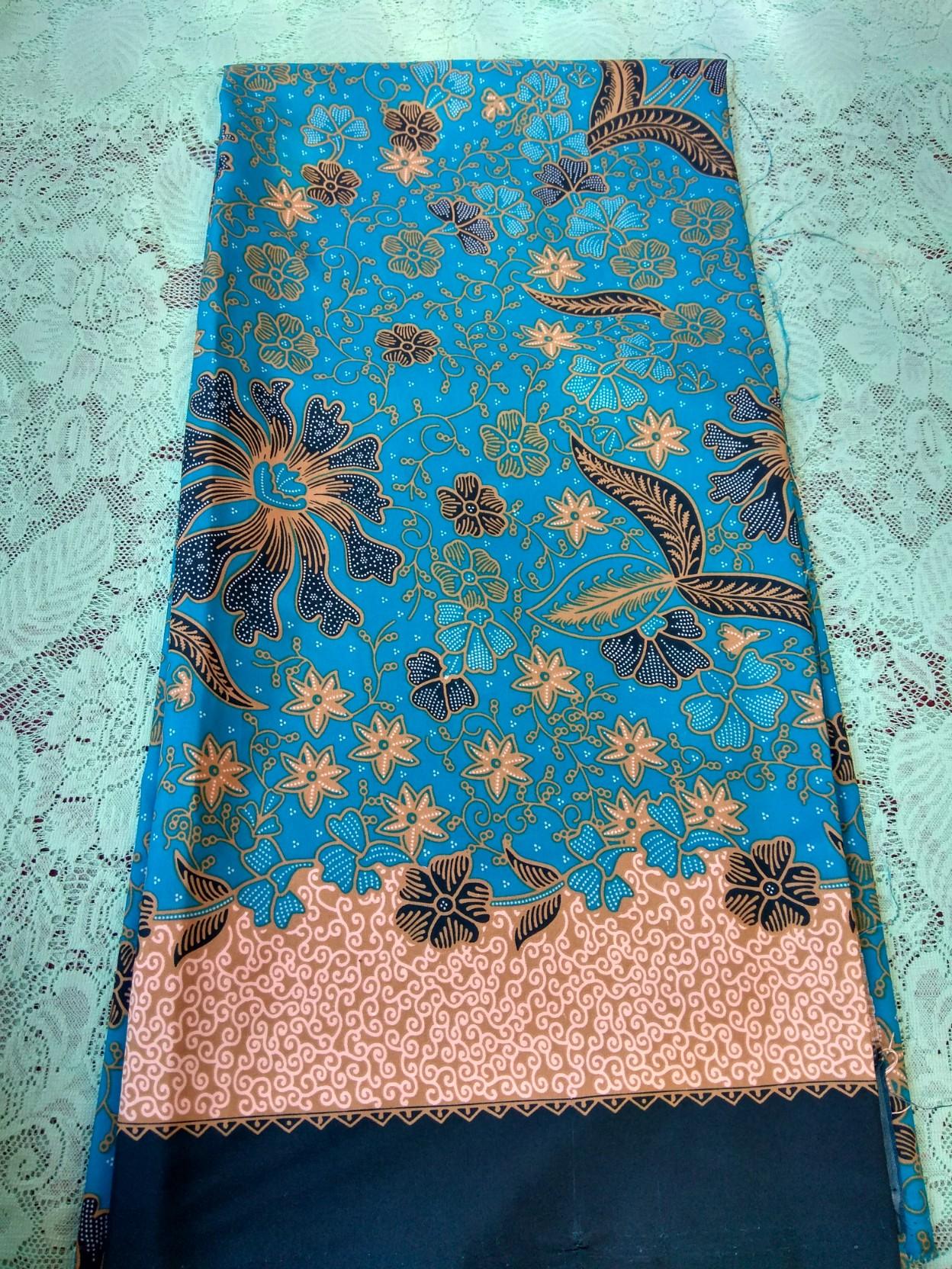 kanaya - kain satin batik lokasari lembaran uk. 2 meter kain tradisional bali kain murah