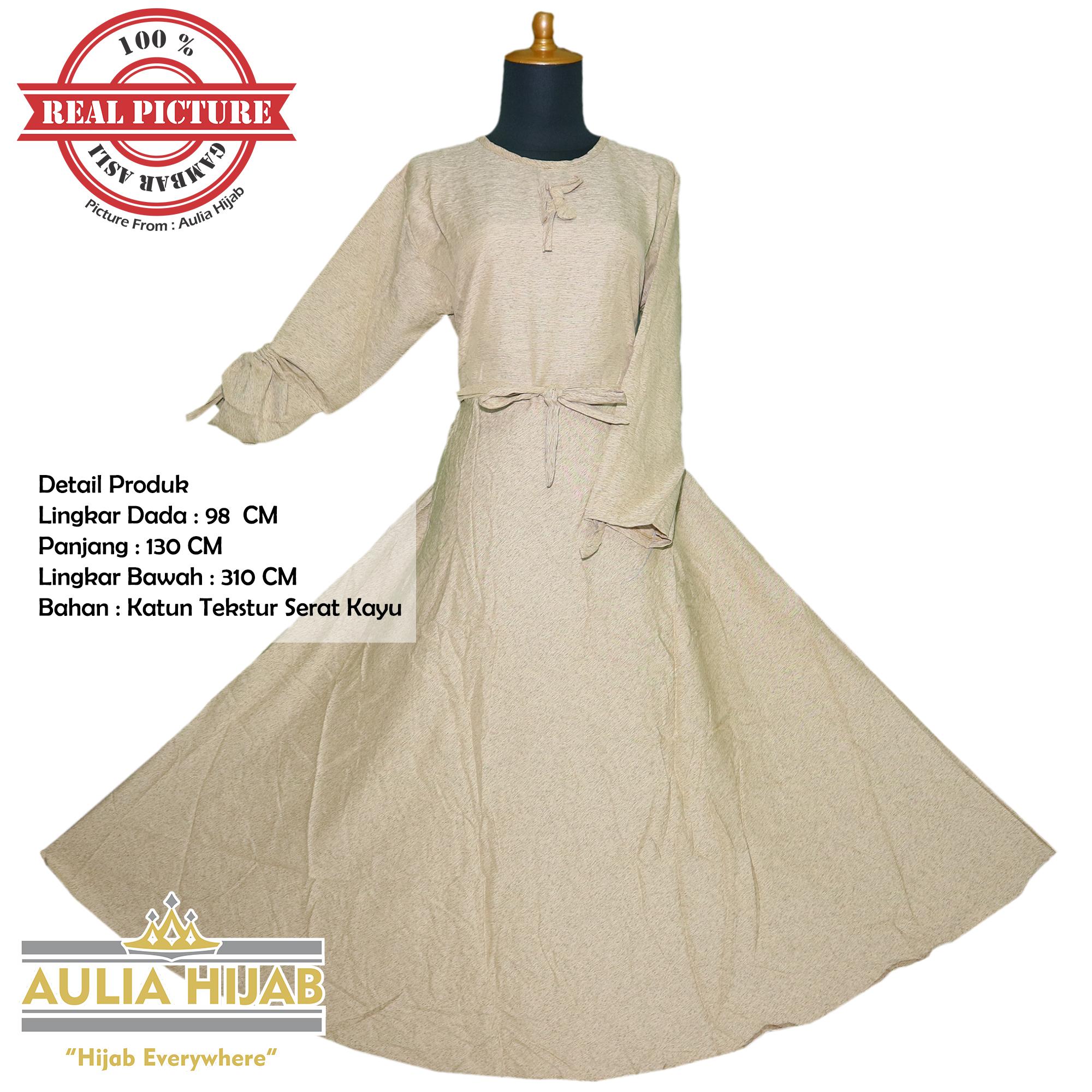 Aulia Hijab - Gamis Carissa Maxi Bahan Katun Serat Kayu/Gamis Maxi/Gamis Cantik/Gamis Terbaru/Gamis Murah/Gamis Lebar/Gamis Katun/Gamis Kekinian/Gamis Anak Muda/Gamis Busui/Gamis Balotelli/Gamis Keren/Gamis Pesta/Gamis Santai/Gamis Kerja
