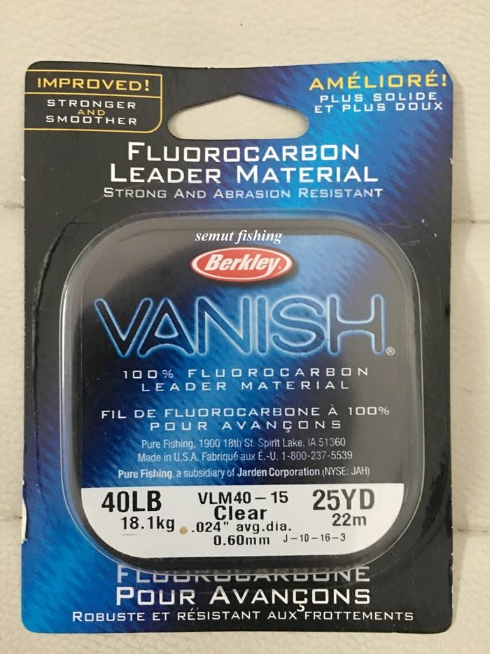 BERKLEY VANISH LEADER 100% FLUOROCARBON 40LB 25YD - htfYy7