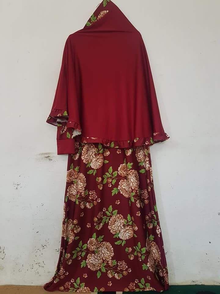 Gamis Motif Bunga Busui