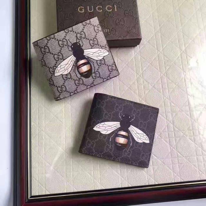 DOMPET PRIA /MENS WALLET GUCCI BEE BIFOLD HIGH QUALITY. ORI LEATHER