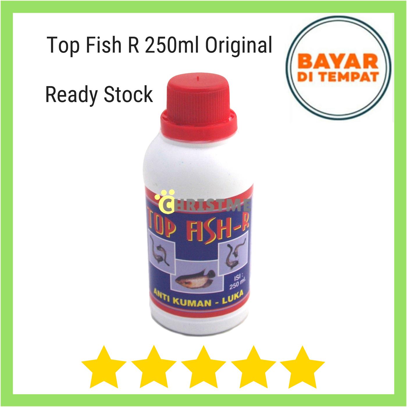 Top Fish Red 250Ml - Obat Anti Bakteri Kuman Luka Pada Ikan Mas Gurami Lele Udang Nila Patin Mujahir Bandeng Belut dll