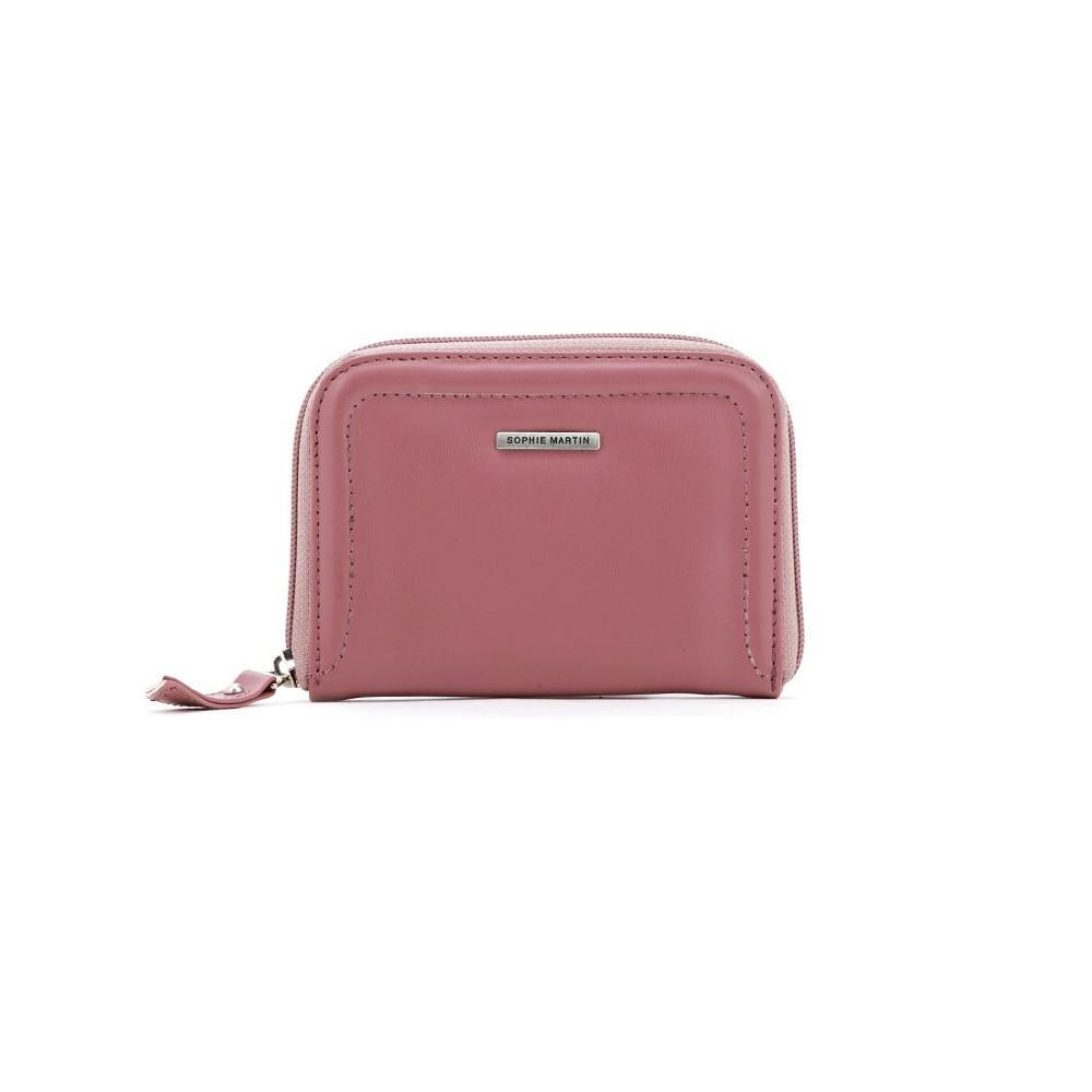 DOMPET KECIL WANITA IMPORT SOPHIE MARTIN PINK KULIT MATHYS W1476P3 ORI HARGA MEMBER DISKON PROMO ORI