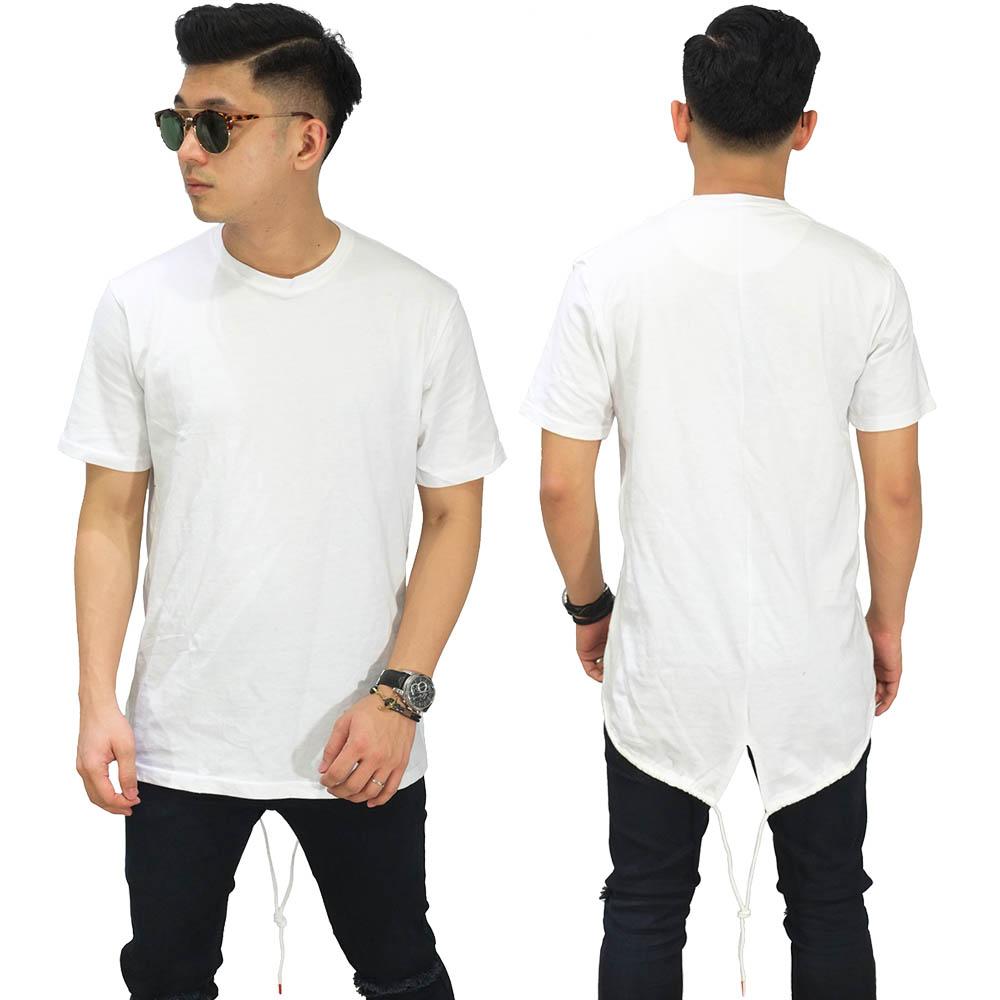 Frozenshop.com - Longline T-Shirt Fishtail - Kaos Longline Pria