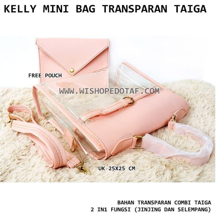 TERLARIS!!! TAS KANTOR WANITA VALENTINO SPEEDY JELLY TRANSPARANT ORANGE - 5ZKArU