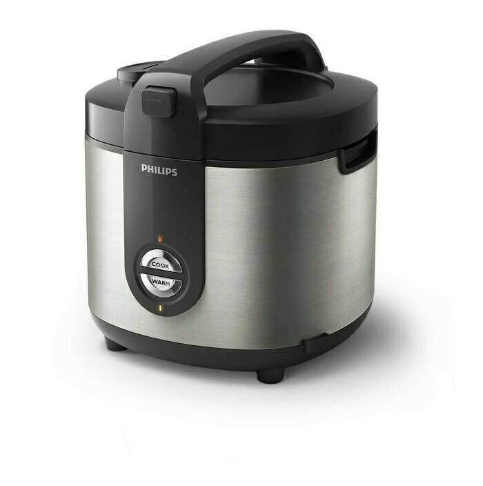 PROMO Philips Rice Cooker HD 3128 / HD3128 - 2 liter- Stainles TERLARIS