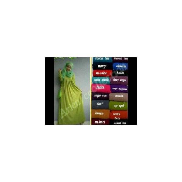 Gamis Babydoll Bahan Jersey Super Wtyuk