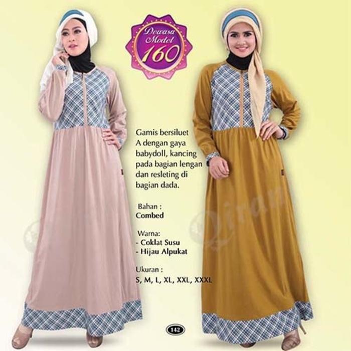 Qirani Dewasa Melati 160 | Baju Perempuan Wanita Muslim Gamis Dress