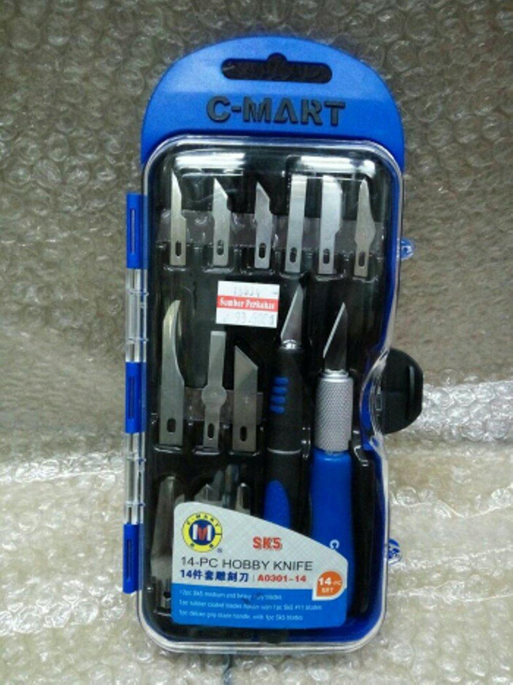 Pisau Ukir Alat Ukir Alat Grafir 14 mata Pisau Carving Kayu Hobby Knife Set C mart Alat Pisau Pahat