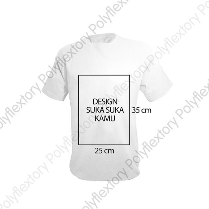 Jasa Sablon Kaos Satuan Murah/Sablon Polyflex - 25 X 35 Cm - Sale Promo!!