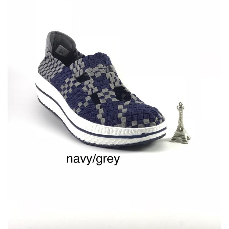 Promo Sepatu Wanita Rajut Anyaman Lulia Kiddo 016 Wedges Gratis Ongkir