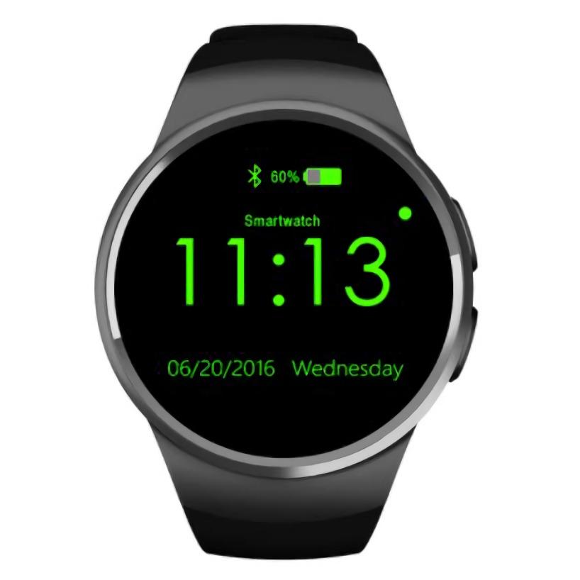 Kingwear Smartwatch Bluetooth for IOS and Android - KW18 - Black