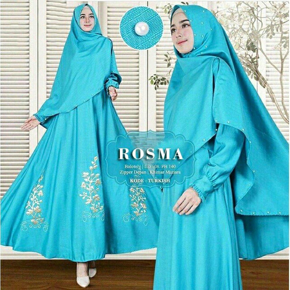 Gamis Muslim Gamis Remaja Gamis Syari Busana Muslim Busana Remaja ROSMA SYARI PLUS BERGO PERNIK MUTIARA