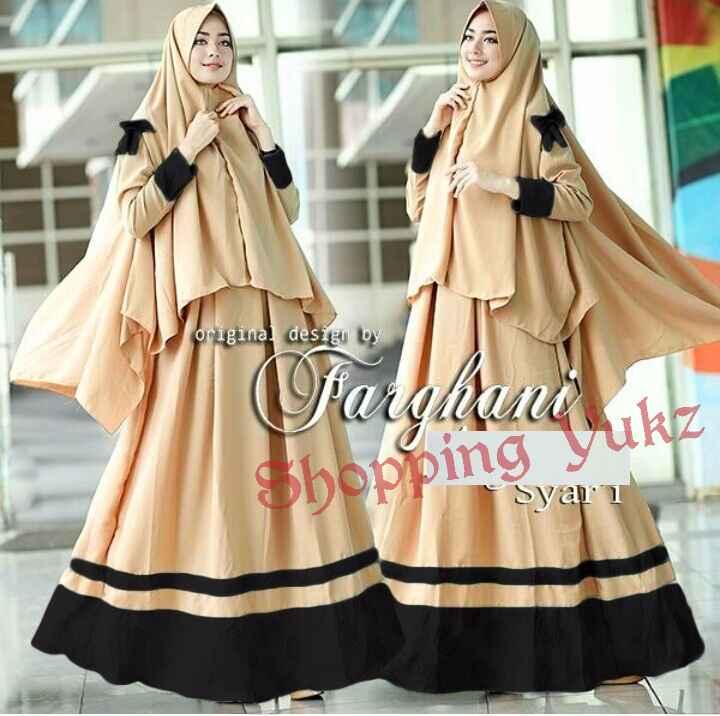 Shopping Yukz Baju Gamis Maxi Dress Muslim Wanita Syari 2in1 AIRYA ( Dapat Jilbab ) / Dress Muslim / Gamis Wanita / Baju Muslim / Hijab Muslim / Fashion Muslim / Syar'i Muslim / Maxi Dress Lengan Panjang / Gamis Modern