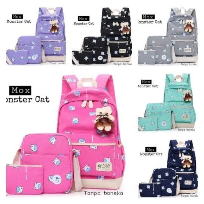 Jual Pusat Grosir Tas Anak Sekolah Anak SD Laki Perempuan Caty 3in1 Murah 4 Promo