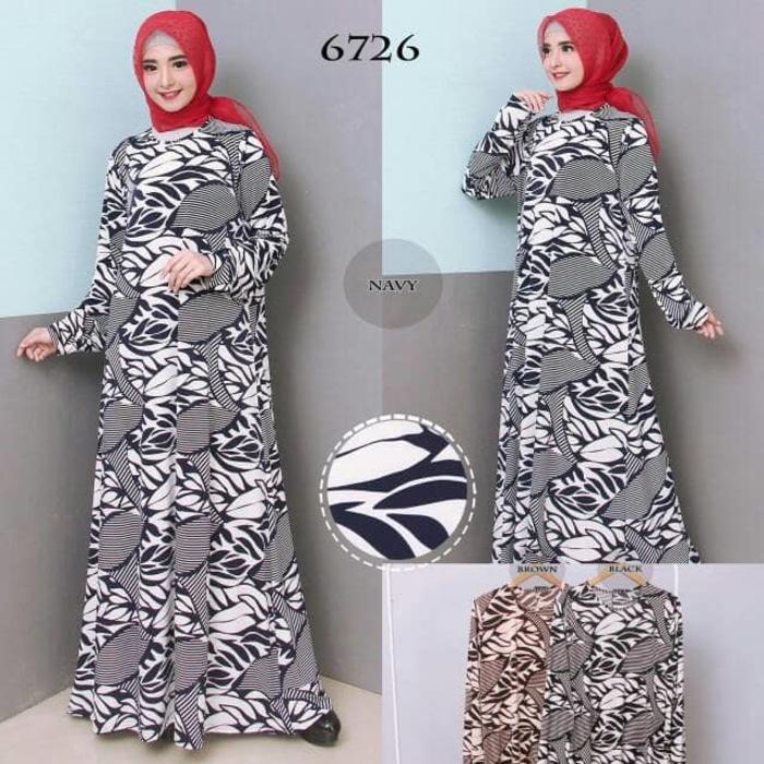 Kenzmal- Maxi Gamis Dress Baju Muslim Wanita Baju Gamis Wanita Gamis Jumbo Xxl Bahan Jersey Korea 6726