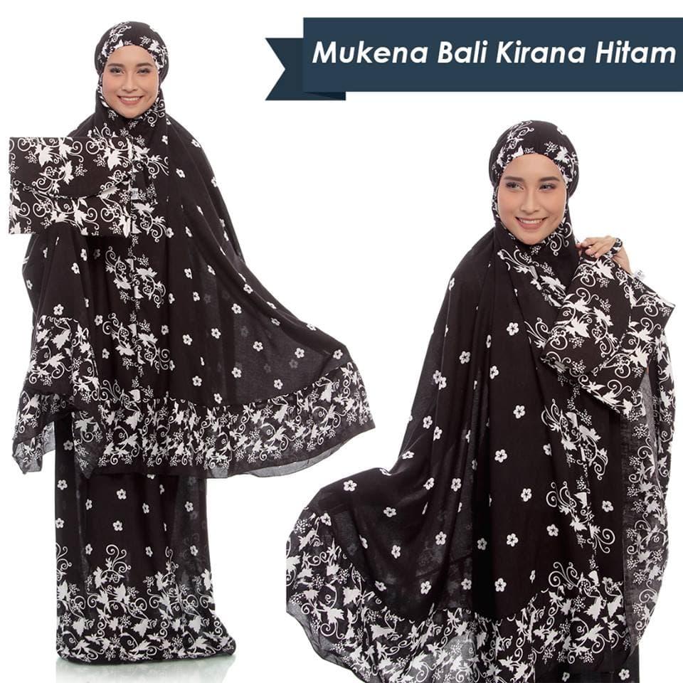 Gerai Mukena Terlaris BALI KIRANA HITAM TAS DOMPET