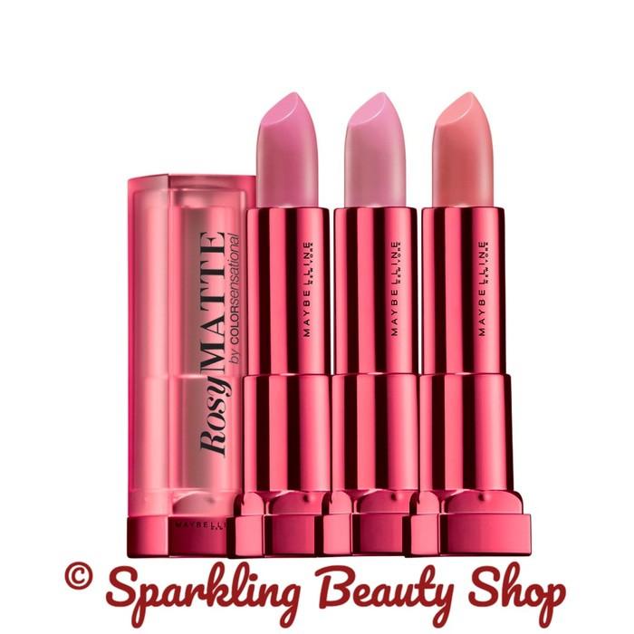 MAYBELLINE COLOR SENSATIONAL LIPS ROSY MATTE LIPSTICK - PINK SERIES -