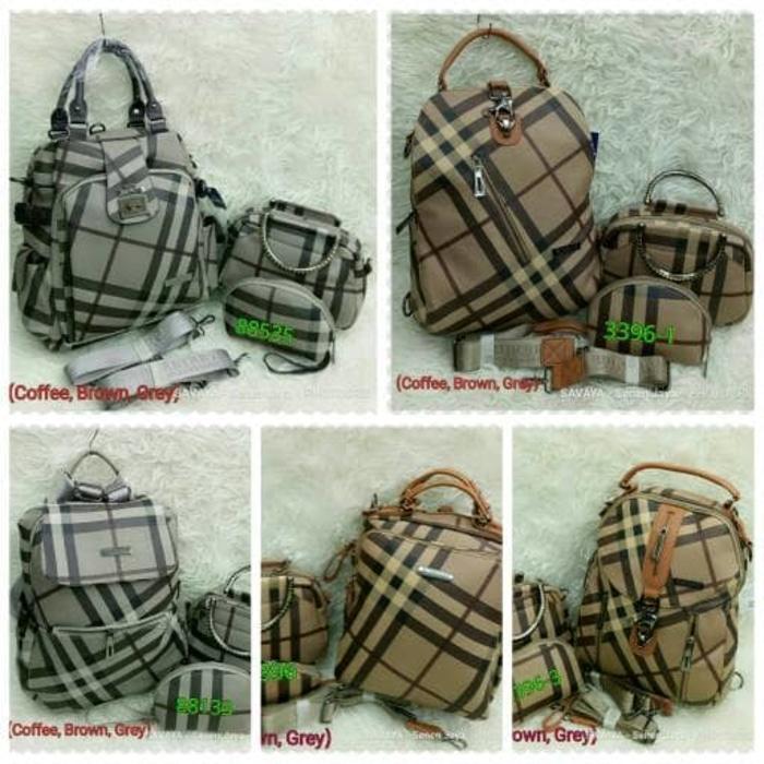PROMO TERBATAS!!! TAS RANSEL BURBERRY SET ANAK SEMI PREMIUM