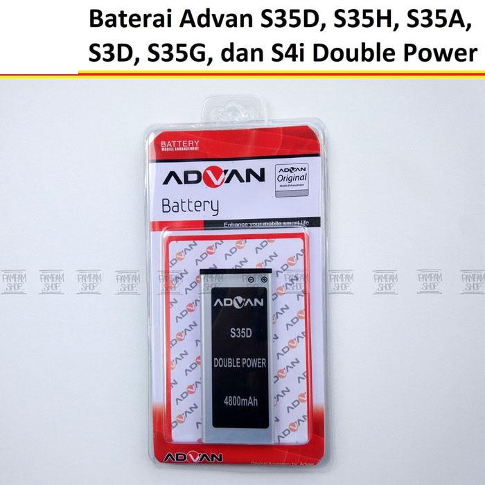 Baterai Advan S35D Double Power Original | Batrai, Batre, Handphone HP