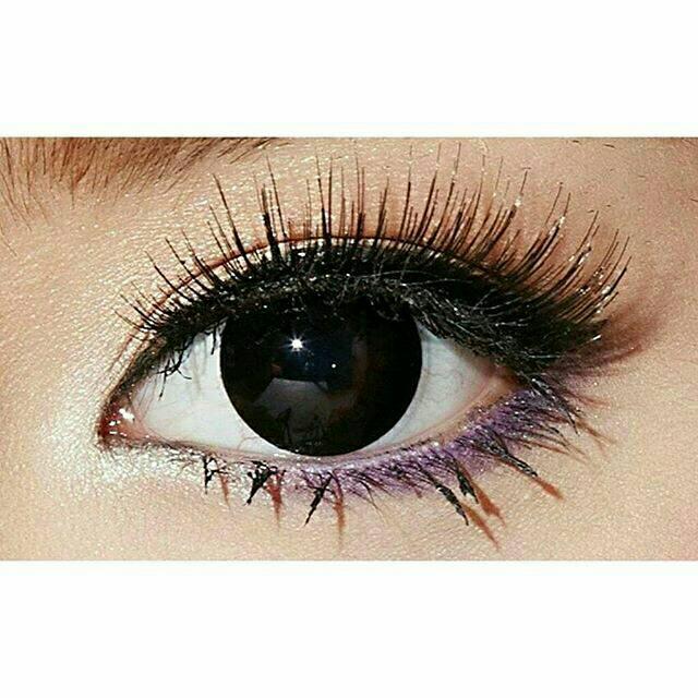 Softlens Big Eyes Hitam/Black Pekat True Color Wish
