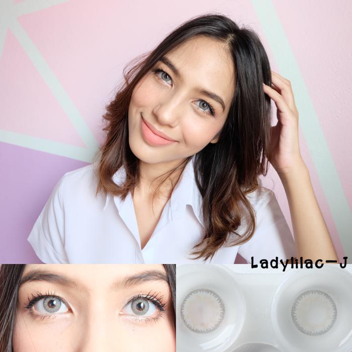 Acessoris Warna Mata Softlens Kitty Kawaii Mini Sheer Gray Abu-Abu