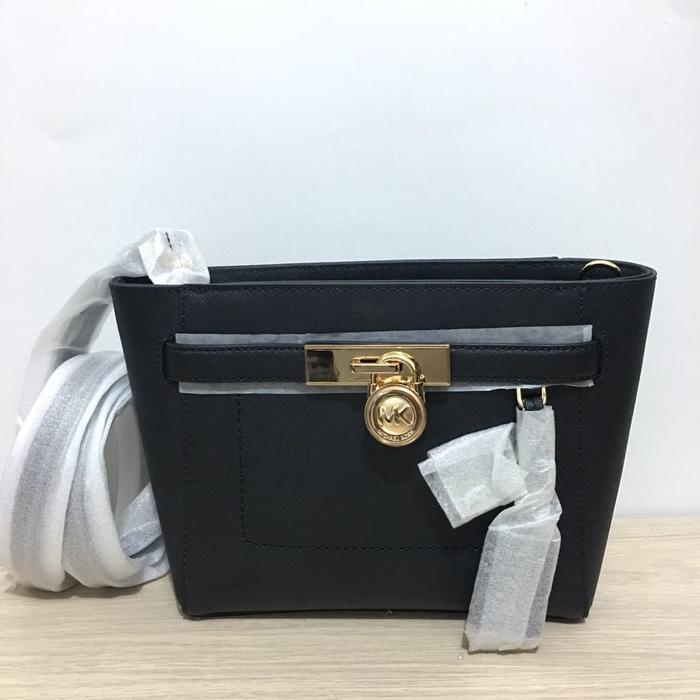 TAS MICHAEL KORS ORIGINAL - MK HAMILTON MEDIUM MESSENGER BLACK