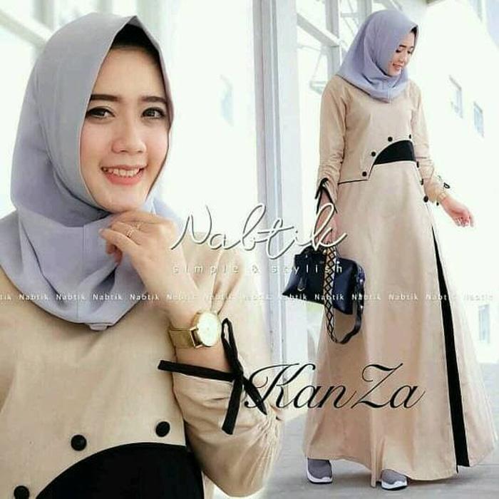 kanza maxi dress muslim / gamis murah/grosir baju hijab/fashion muslim