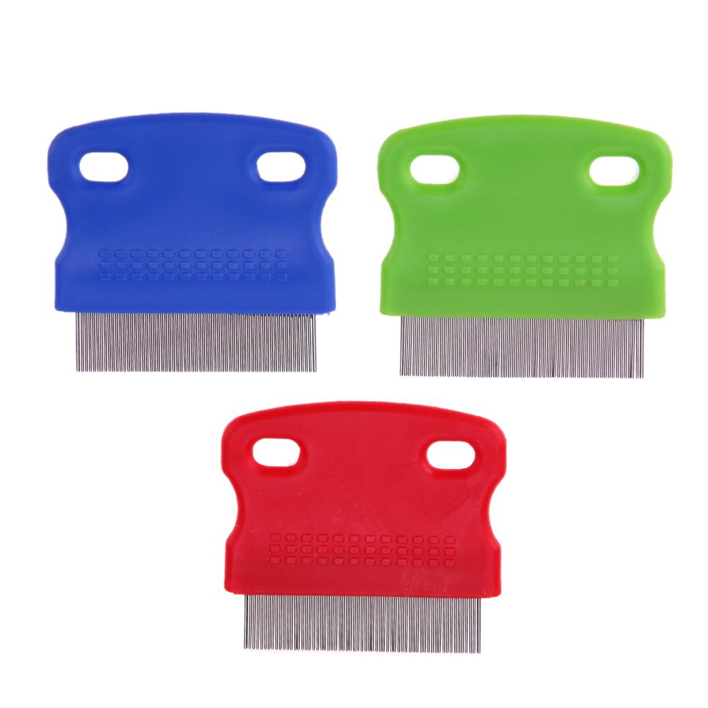 3 pcs Sisir anti kutu untuk hewan anjing dan kucing model persegi