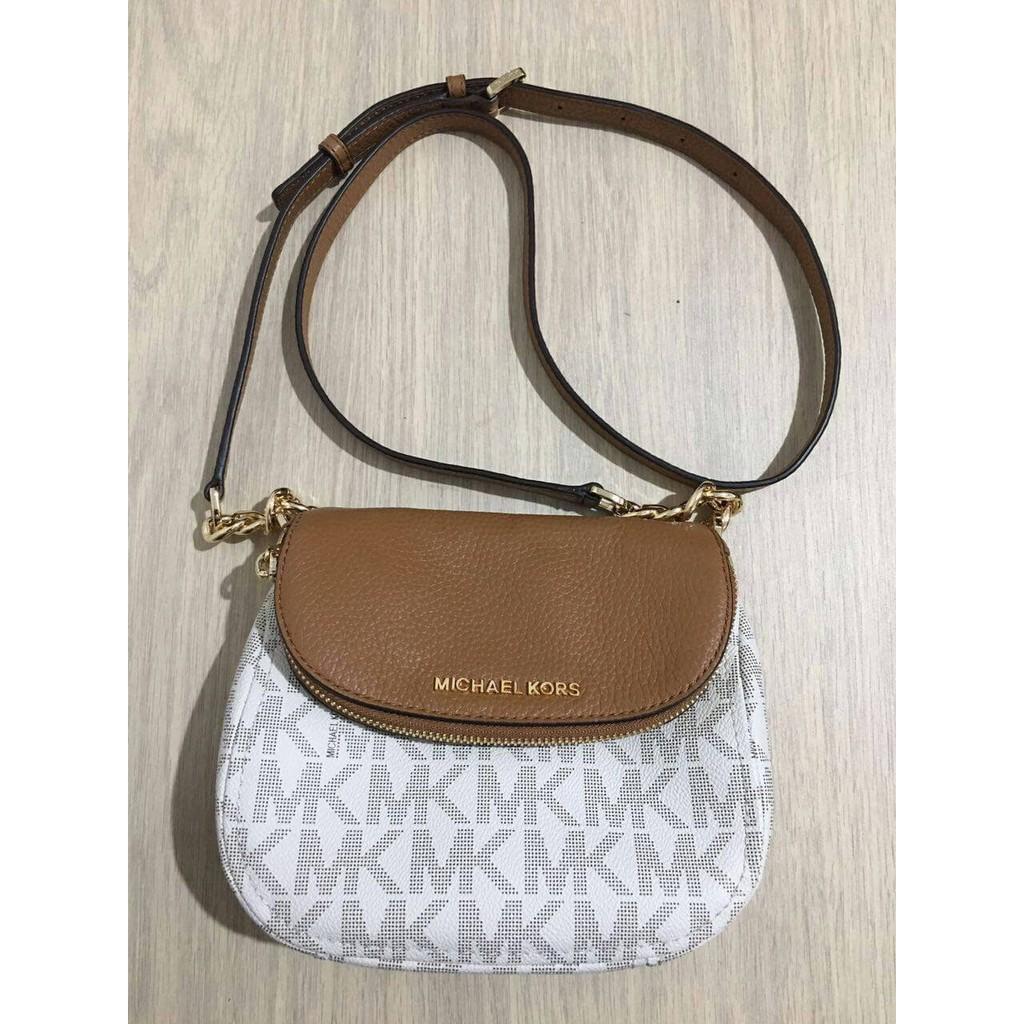 Jual Tas Michael Kors Original Crossbody Signature Chalk And Brown