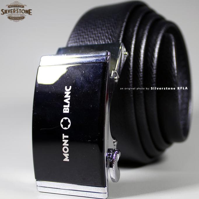 Ikat Pinggang Pria Montblanc Mb-103 Sabuk Gesper Kulit Import Laki - Djfpwjg