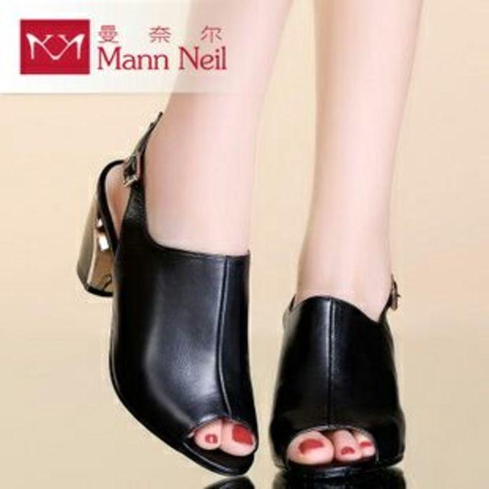 Sepatu Wanita High Heels SANDAL IP21 HITAM Elegant utk Pesta dan Kerja Murah Berkualitas