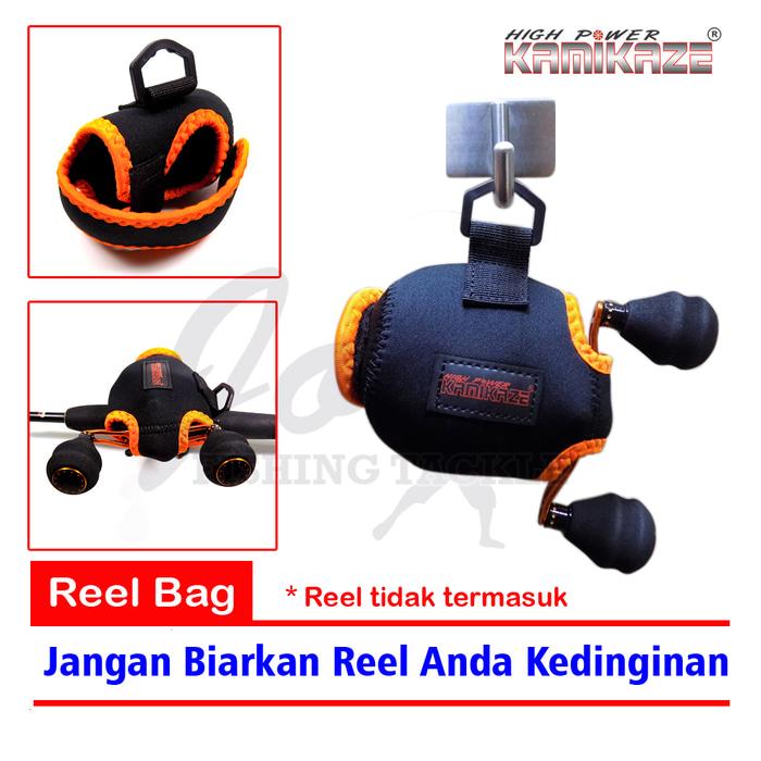 Kamikaze BC Reel Cover Jugy 102 - Tas Reel Pancing Bait Cast Reel Bag - Q3jnba